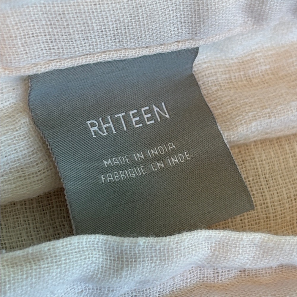RH TEEN Tattered & Ruffled Posy Pink Gauze Euro Sham Restoration Hardware - Picture 3 of 12
